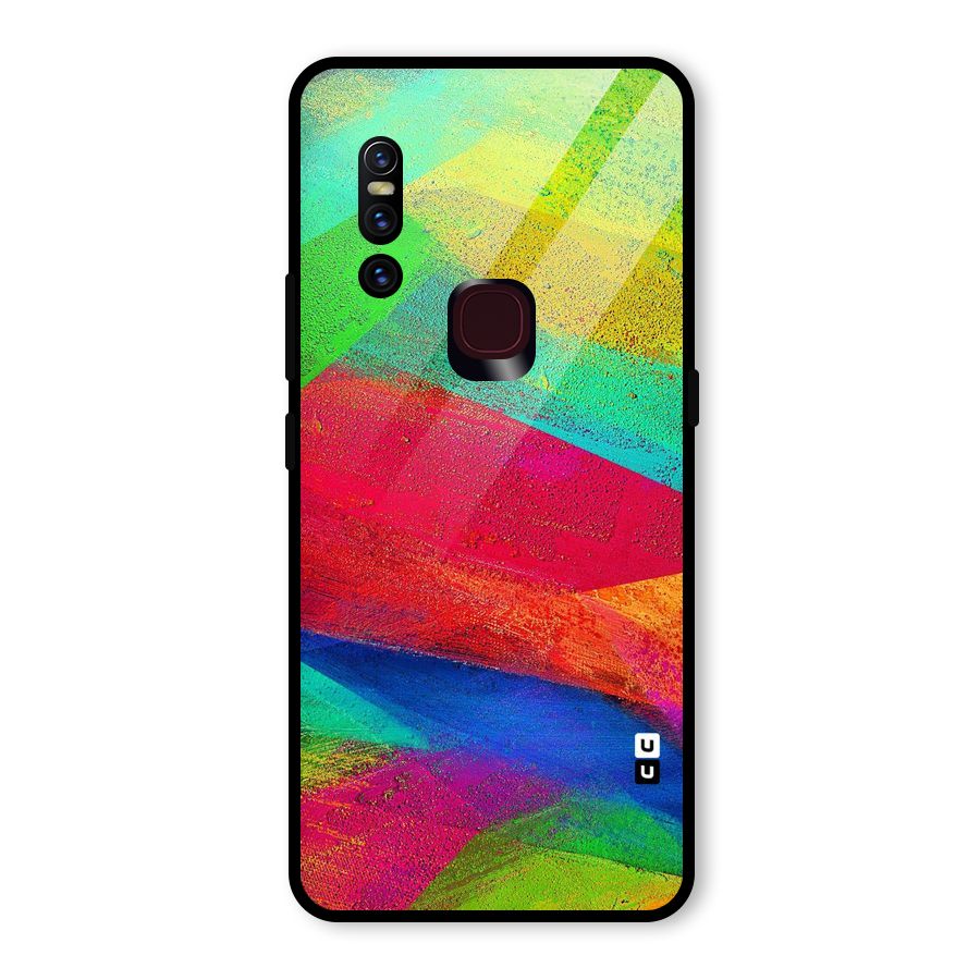 Paint Art Pattern Glass Back Case for Vivo V15
