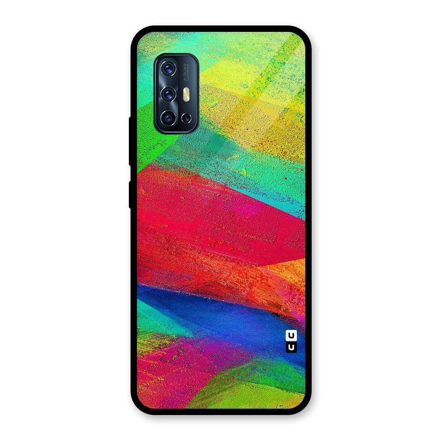 Paint Art Pattern Glass Back Case for Vivo V17