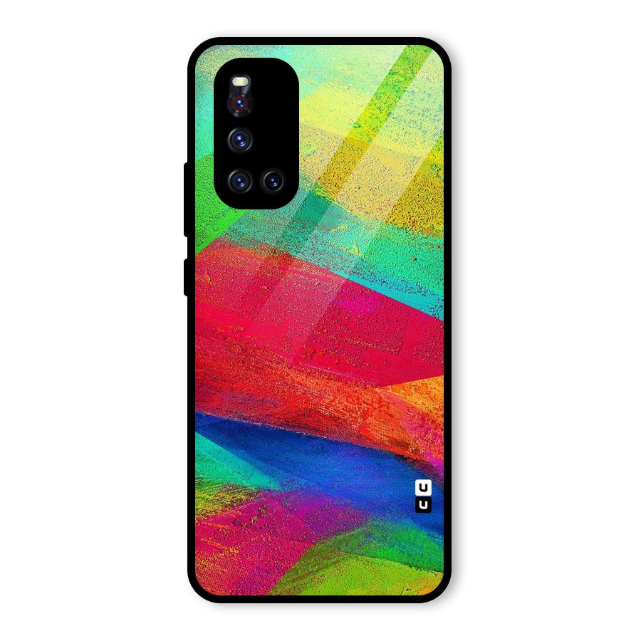 Paint Art Pattern Glass Back Case for Vivo V19
