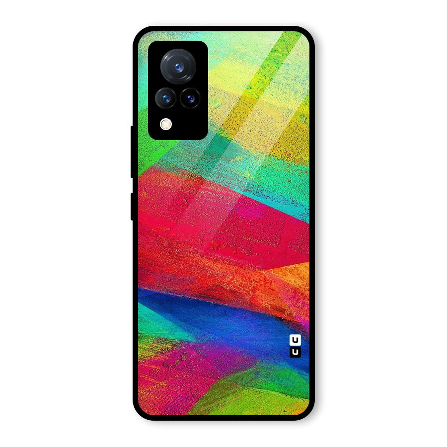 Paint Art Pattern Glass Back Case for Vivo V21 5G