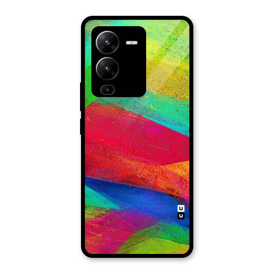 Paint Art Pattern Glass Back Case for Vivo V25 Pro