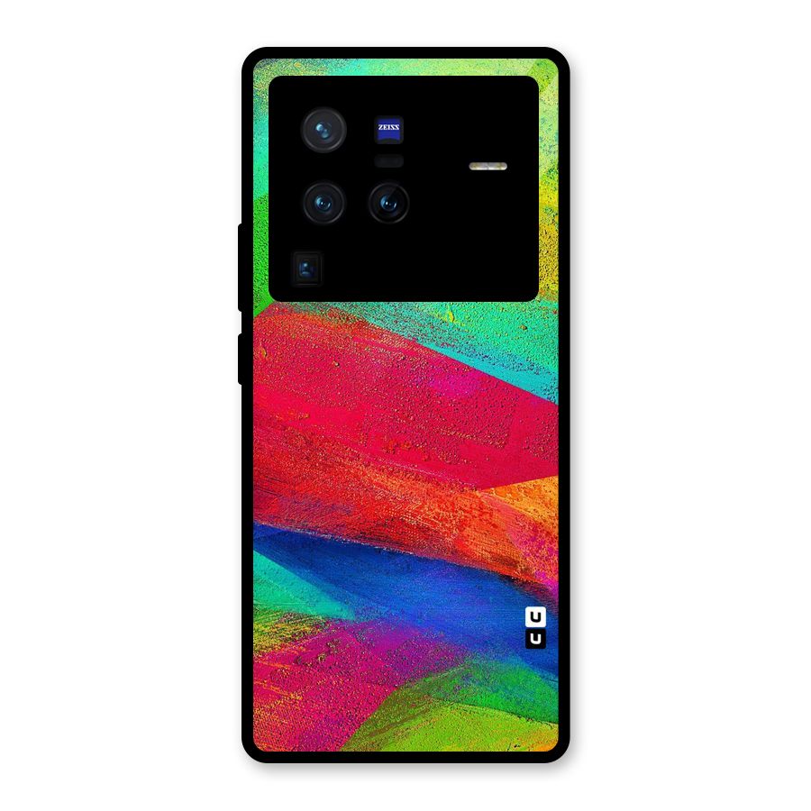 Paint Art Pattern Glass Back Case for Vivo X80 Pro