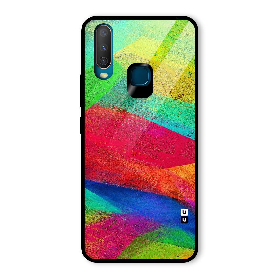 Paint Art Pattern Glass Back Case for Vivo Y17