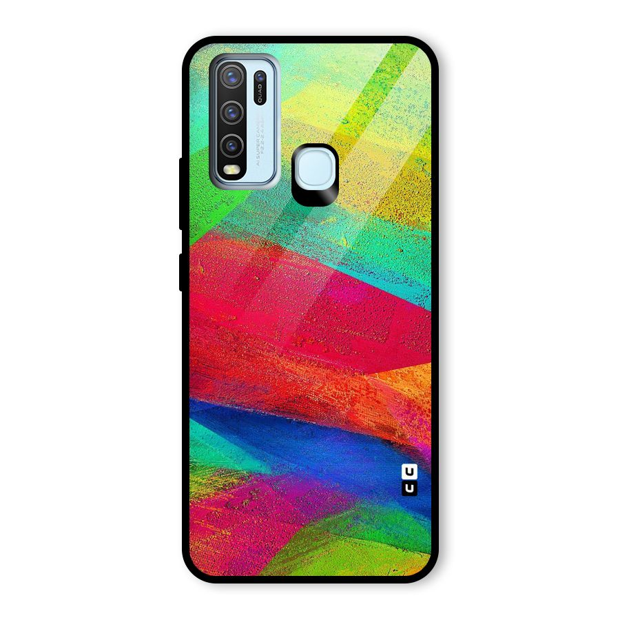 Paint Art Pattern Glass Back Case for Vivo Y30