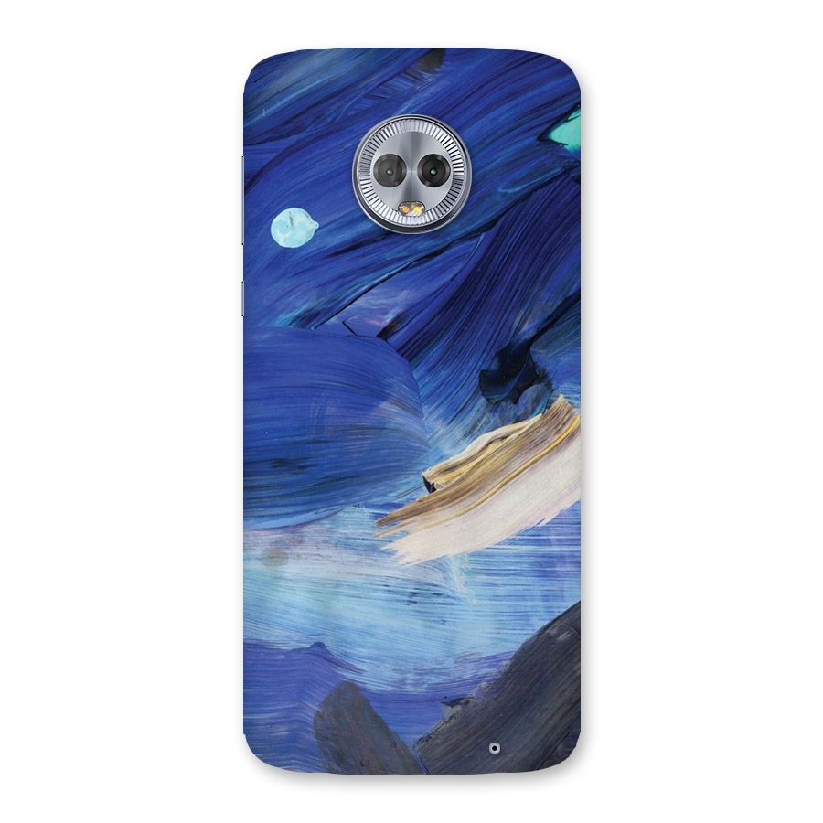 Paint Brush Strokes Back Case for Moto G6 Plus