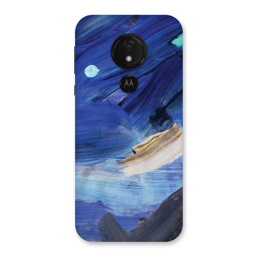 Paint Brush Strokes Back Case for Moto G7 Power