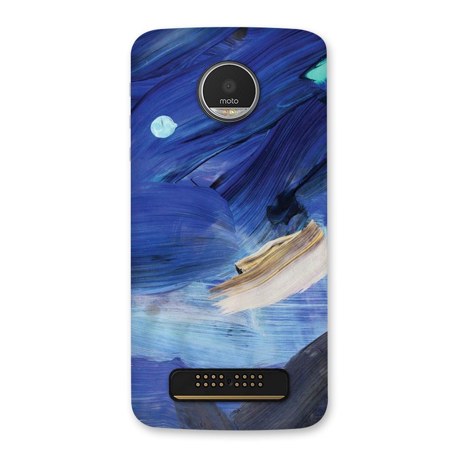 Paint Brush Strokes Back Case for Moto Z Play