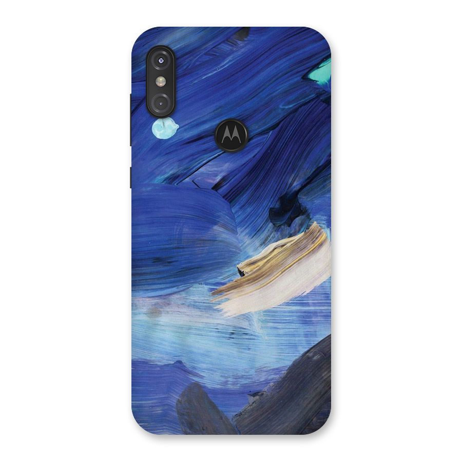Paint Brush Strokes Back Case for Motorola One Power