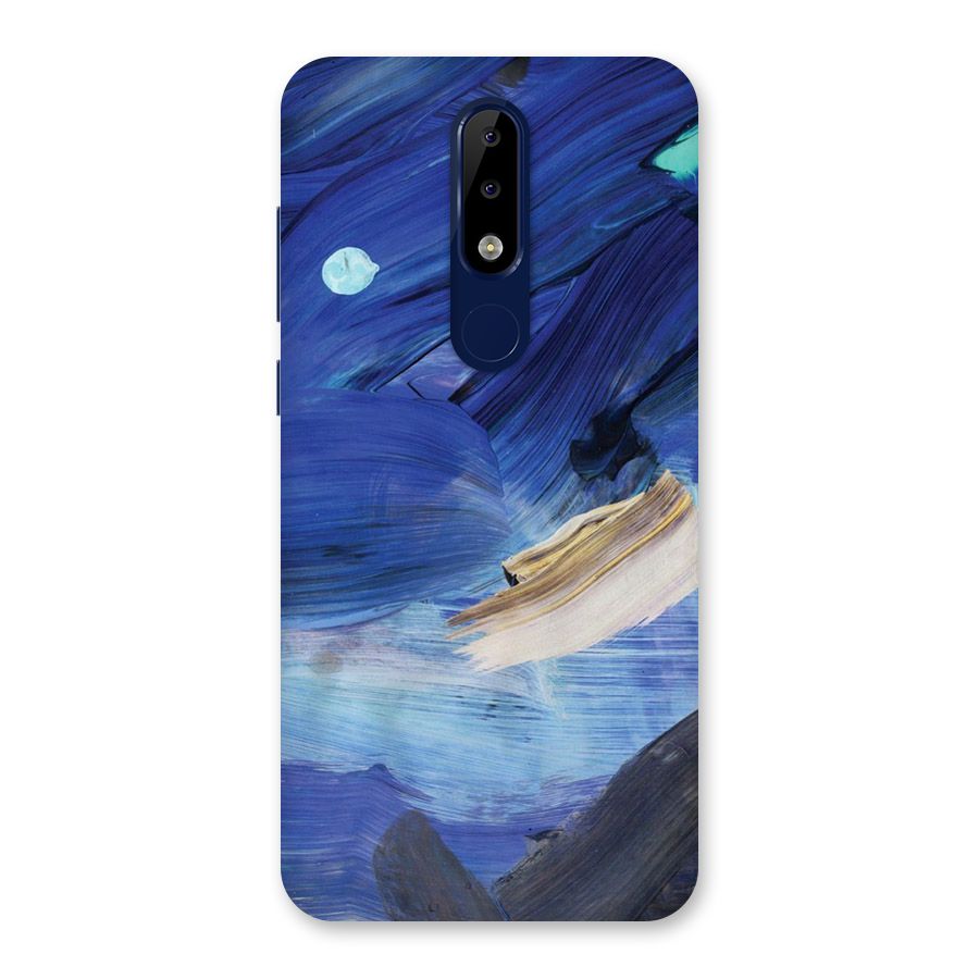 Paint Brush Strokes Back Case for Nokia 5.1 Plus
