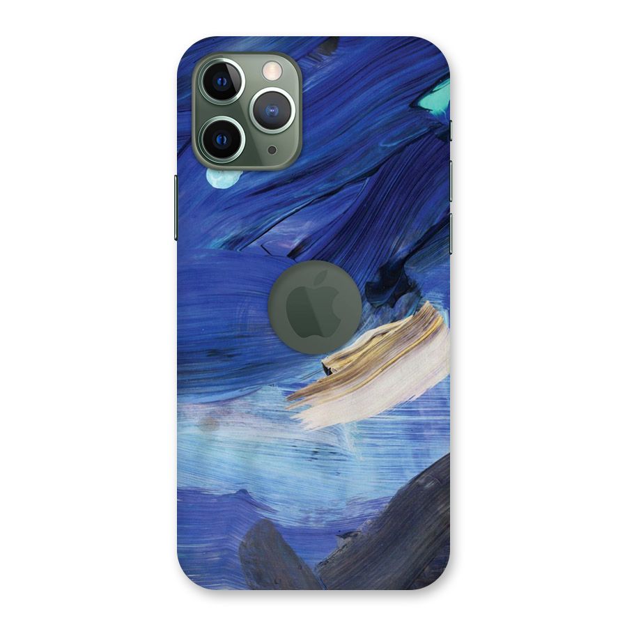 Paint Brush Strokes Back Case for iPhone 11 Pro Logo  Cut