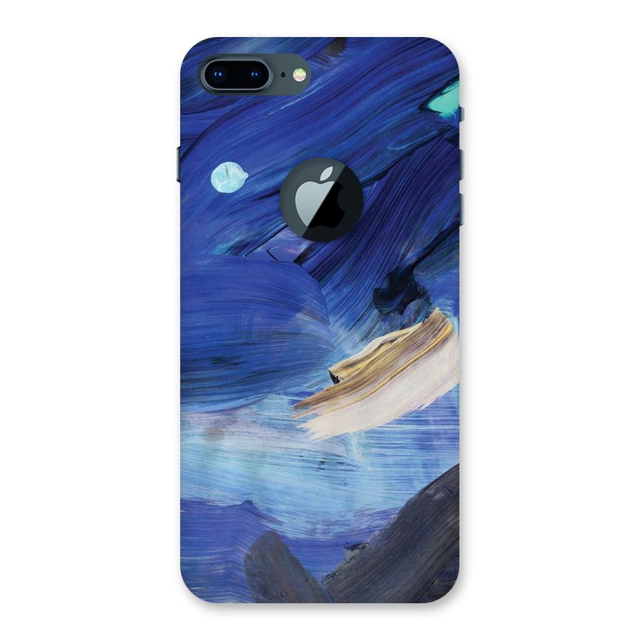 Paint Brush Strokes Back Case for iPhone 7 Plus Logo Cut