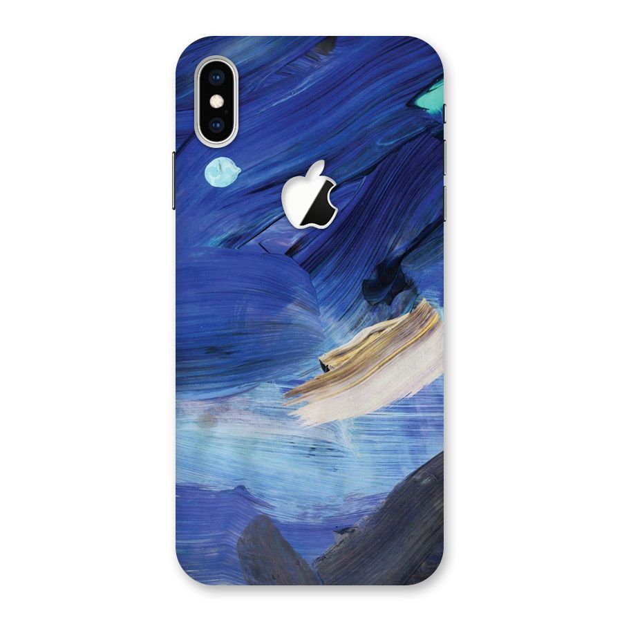 Paint Brush Strokes Back Case for iPhone XS Max Apple Cut
