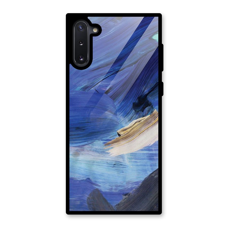 Paint Brush Strokes Glass Back Case for Galaxy Note 10