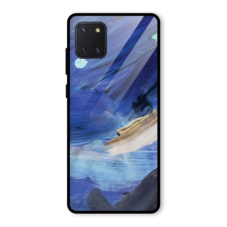 Paint Brush Strokes Glass Back Case for Galaxy Note 10 Lite