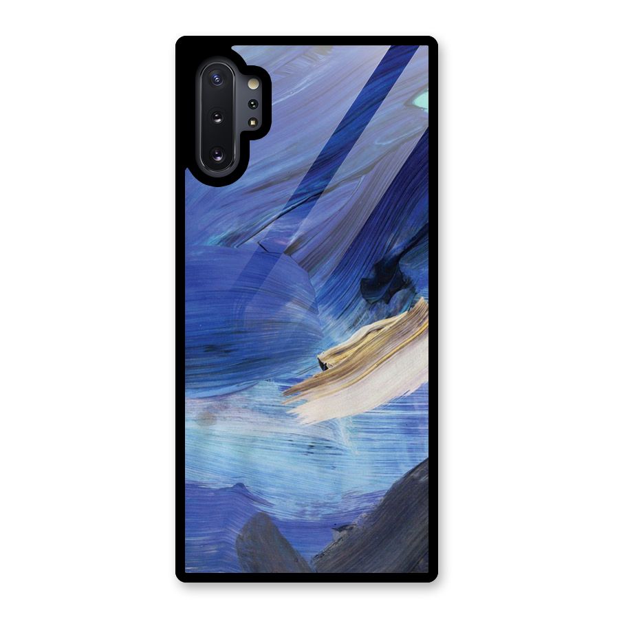Paint Brush Strokes Glass Back Case for Galaxy Note 10 Plus