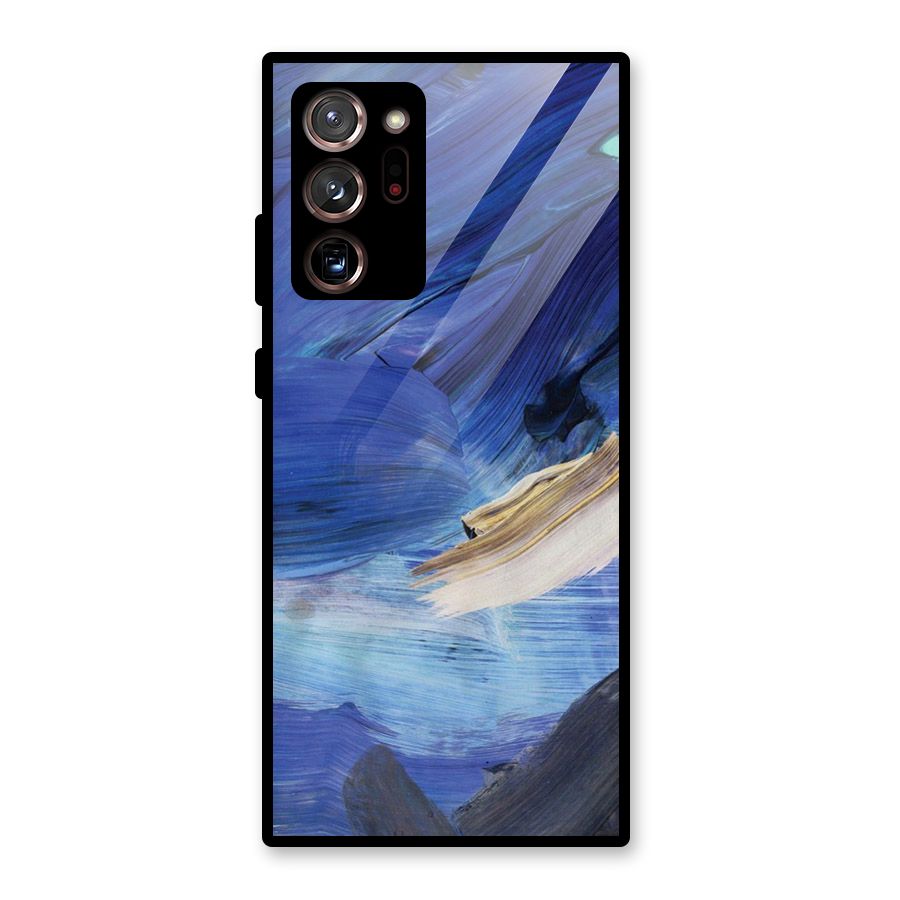 Paint Brush Strokes Glass Back Case for Galaxy Note 20 Ultra