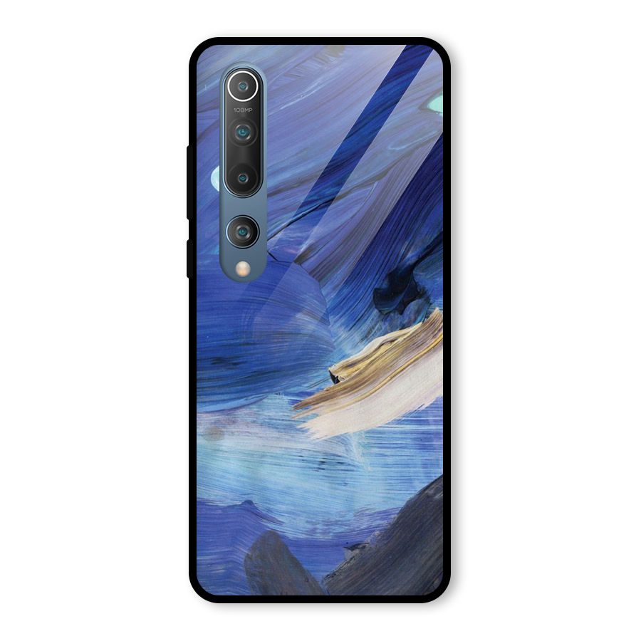 Paint Brush Strokes Glass Back Case for Mi 10