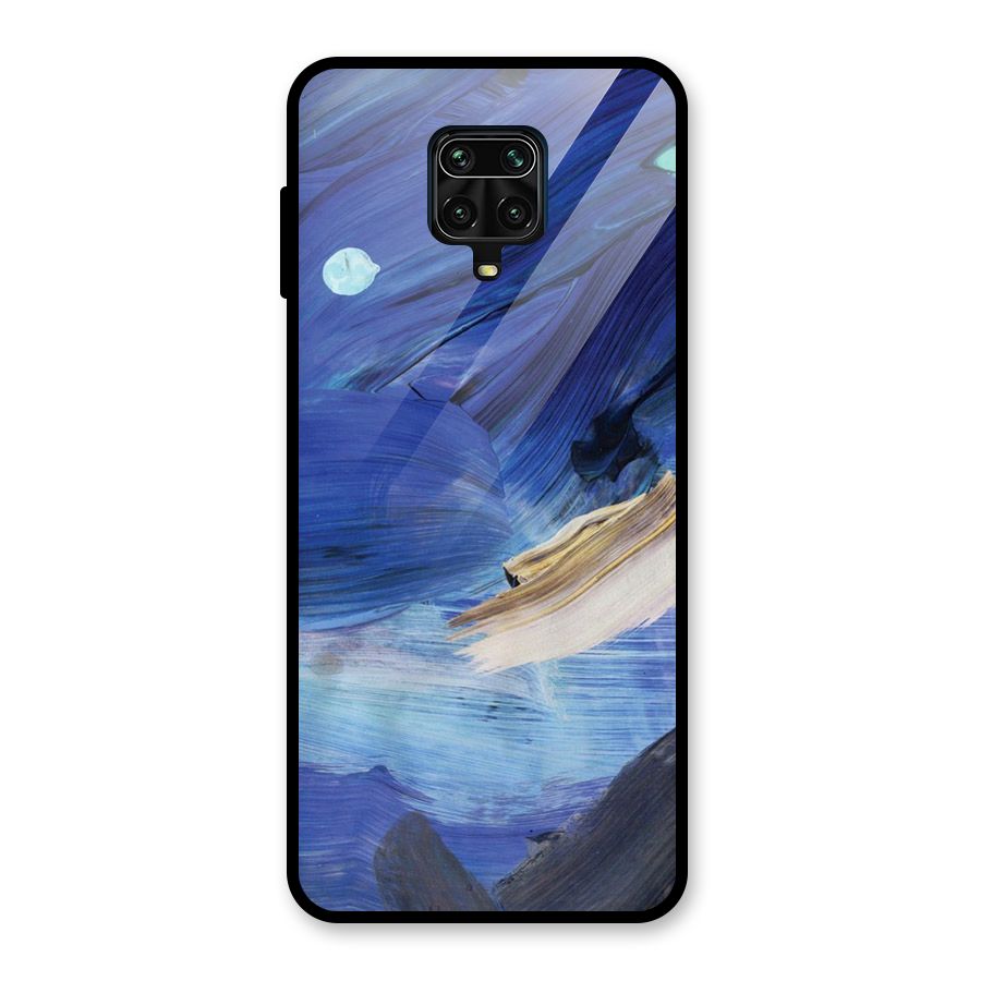 Paint Brush Strokes Glass Back Case for Poco M2 Pro