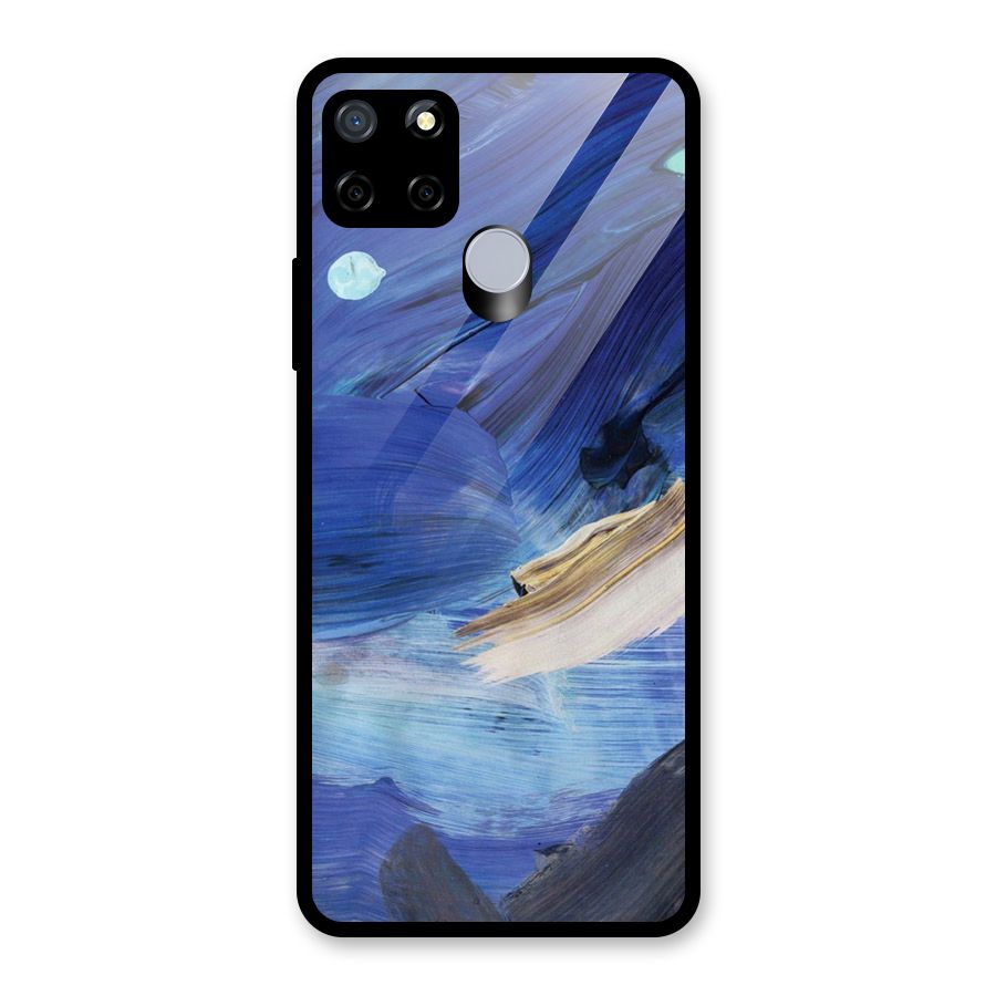 Paint Brush Strokes Glass Back Case for Realme Narzo 20