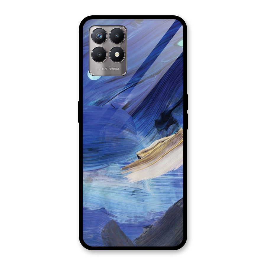 Paint Brush Strokes Glass Back Case for Realme Narzo 50