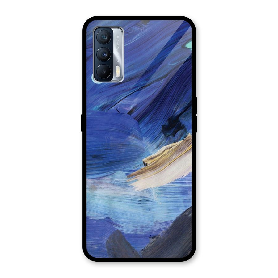 Paint Brush Strokes Glass Back Case for Realme X7