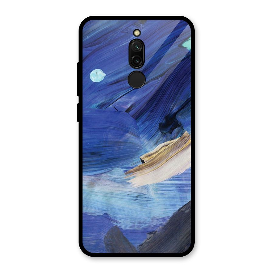 Paint Brush Strokes Glass Back Case for Redmi 8
