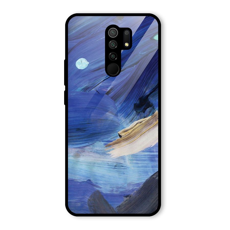 Paint Brush Strokes Glass Back Case for Redmi 9 Prime