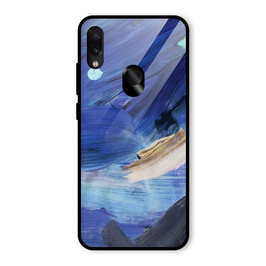 Paint Brush Strokes Glass Back Case for Redmi Note 7