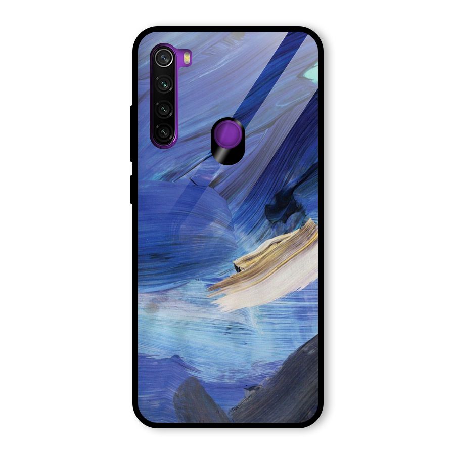 Paint Brush Strokes Glass Back Case for Redmi Note 8