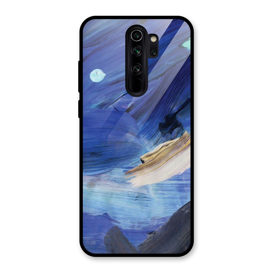 Paint Brush Strokes Glass Back Case for Redmi Note 8 Pro
