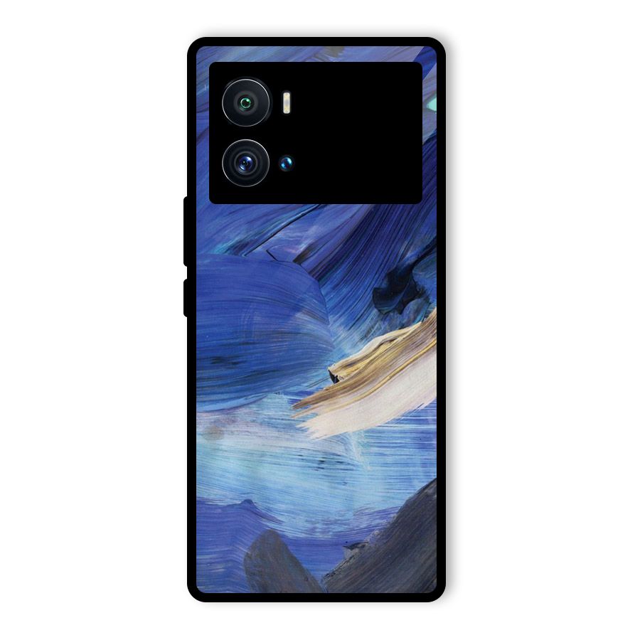 Paint Brush Strokes Glass Back Case for Vivo iQOO 9 Pro