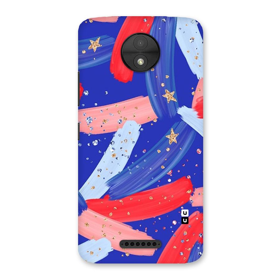 Paint Stars Back Case for Moto C