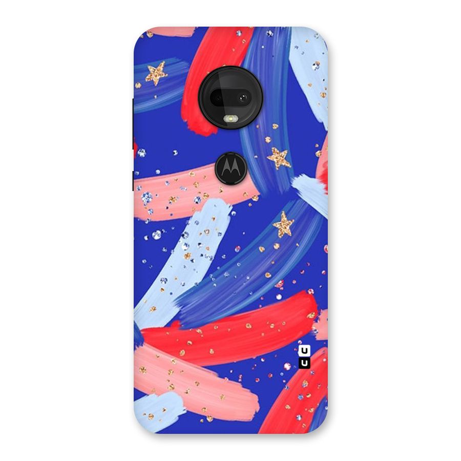 Paint Stars Back Case for Moto G7