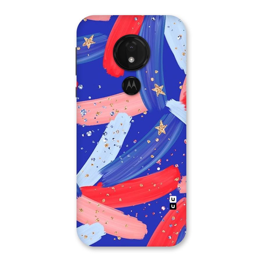 Paint Stars Back Case for Moto G7 Power