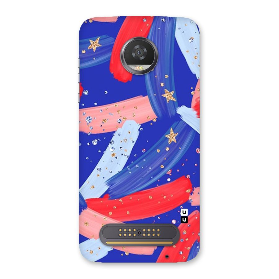 Paint Stars Back Case for Moto Z2 Play
