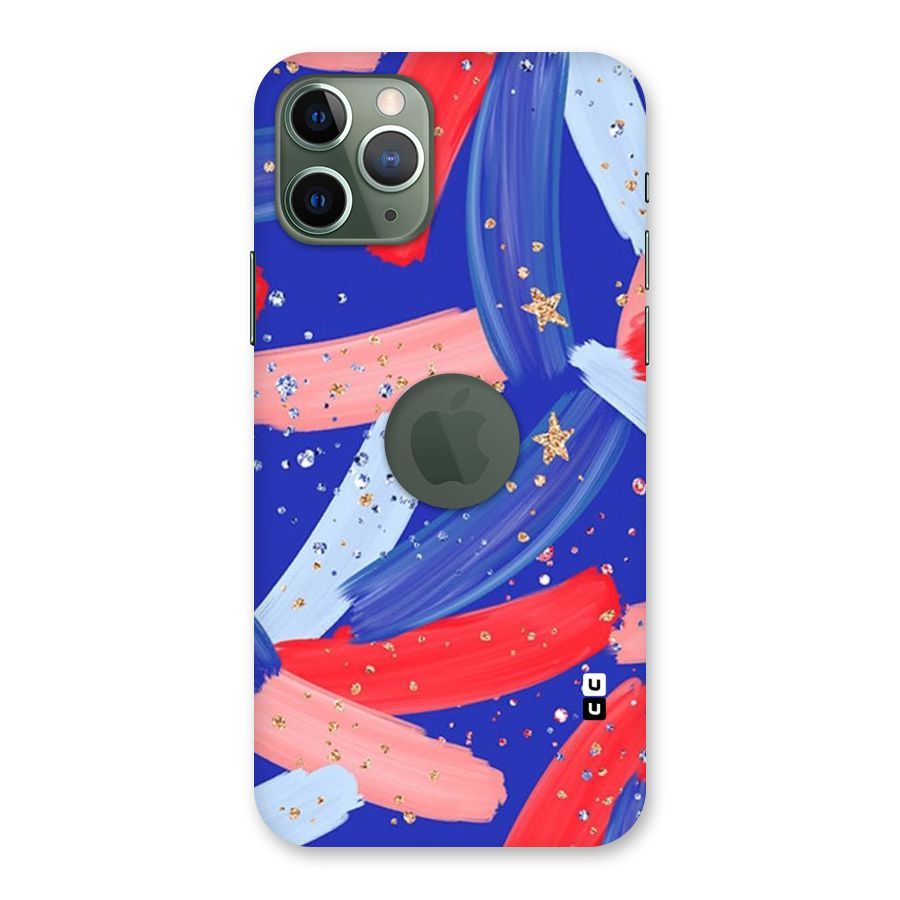 Paint Stars Back Case for iPhone 11 Pro Logo  Cut