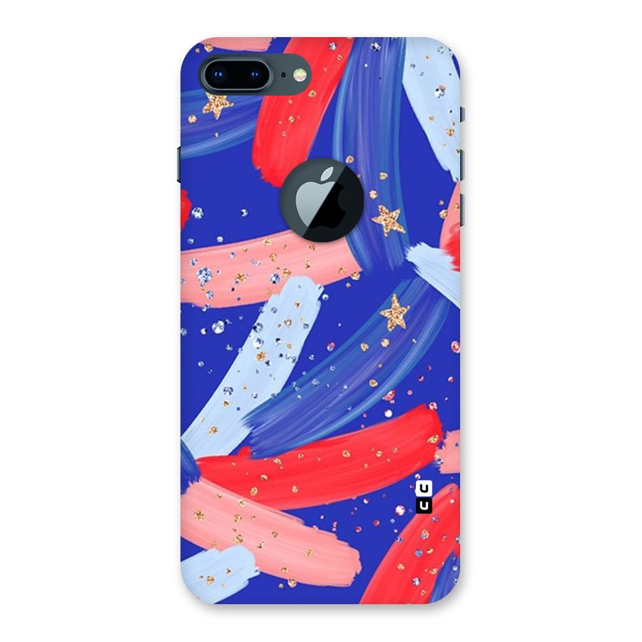 Paint Stars Back Case for iPhone 7 Plus Logo Cut