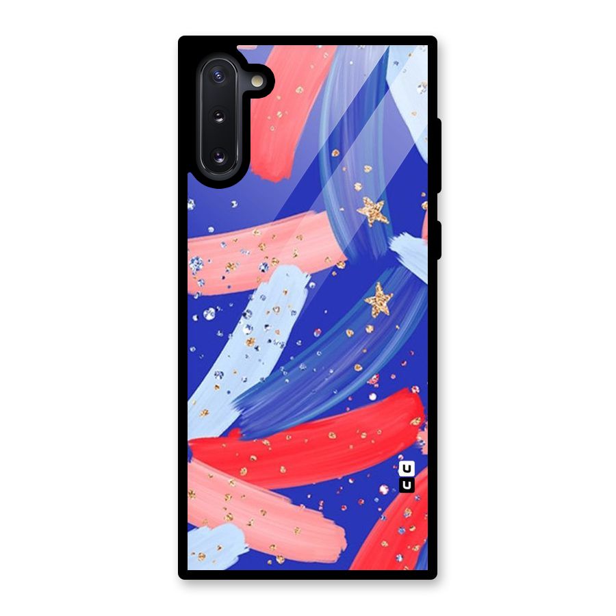 Paint Stars Glass Back Case for Galaxy Note 10
