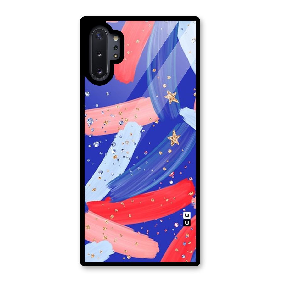 Paint Stars Glass Back Case for Galaxy Note 10 Plus