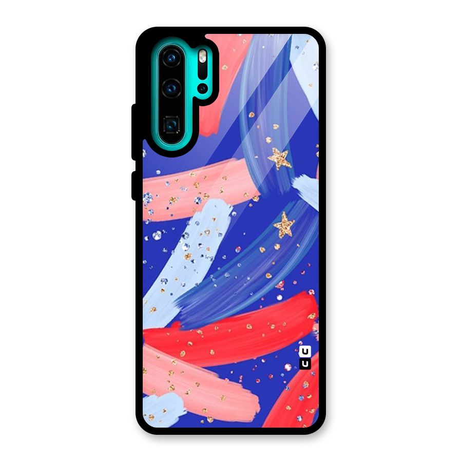Paint Stars Glass Back Case for Huawei P30 Pro