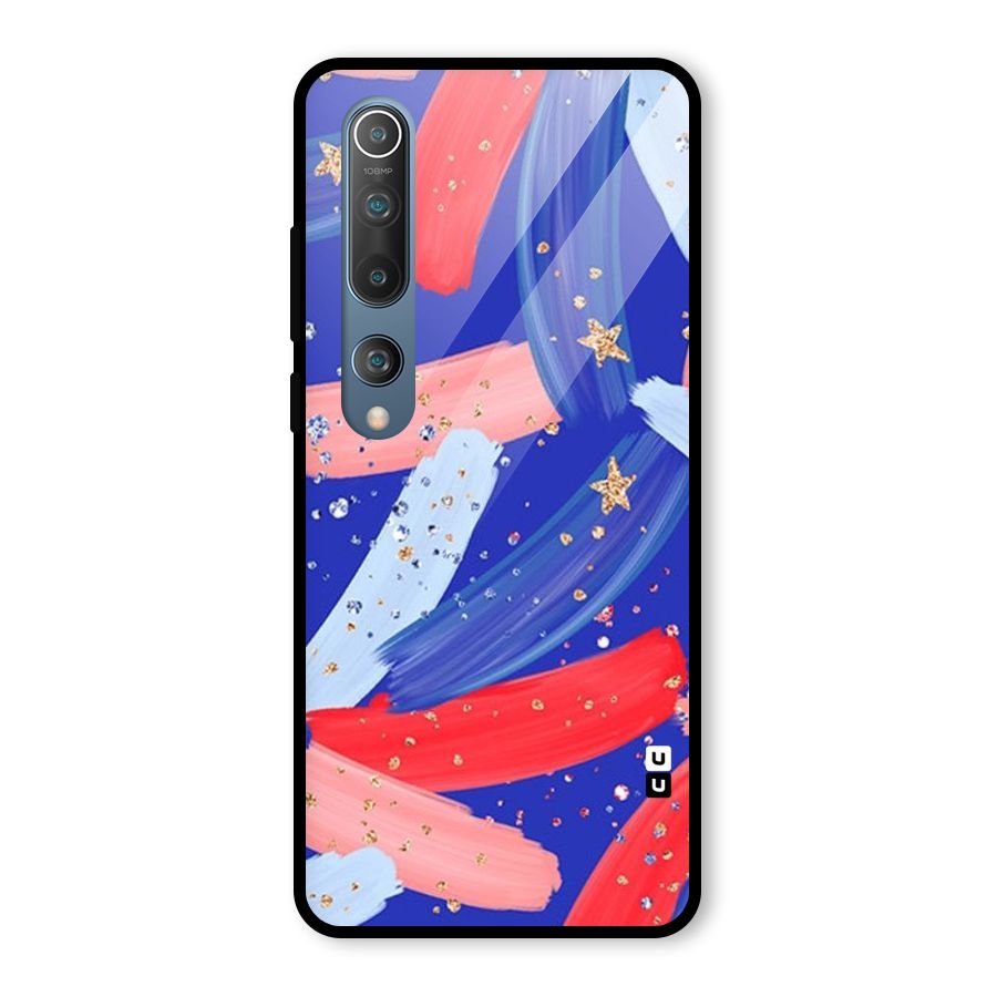 Paint Stars Glass Back Case for Mi 10