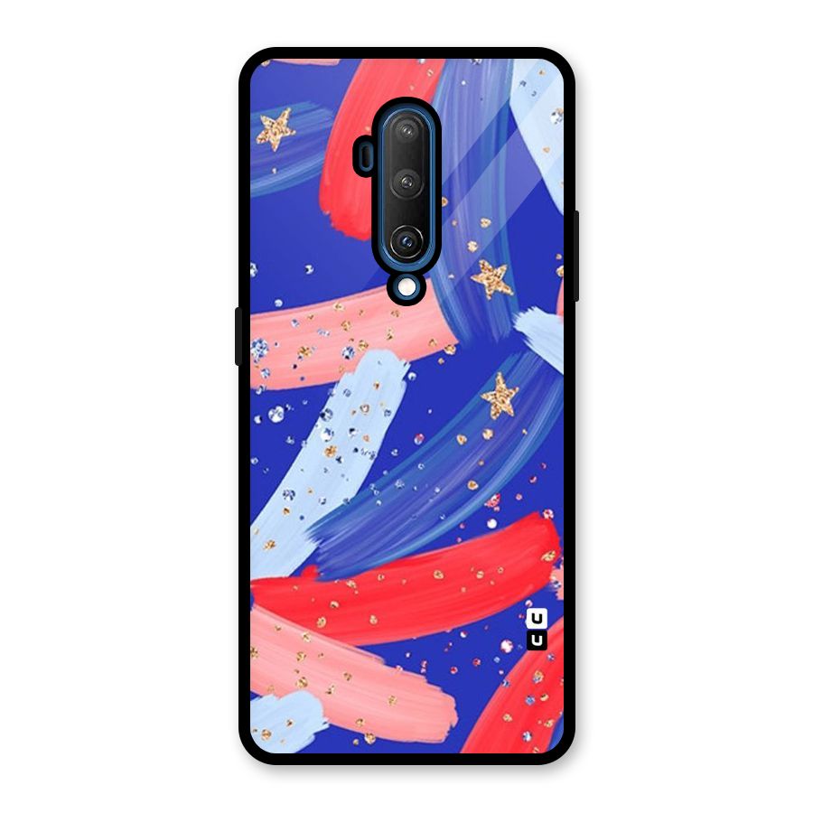 Paint Stars Glass Back Case for OnePlus 7T Pro