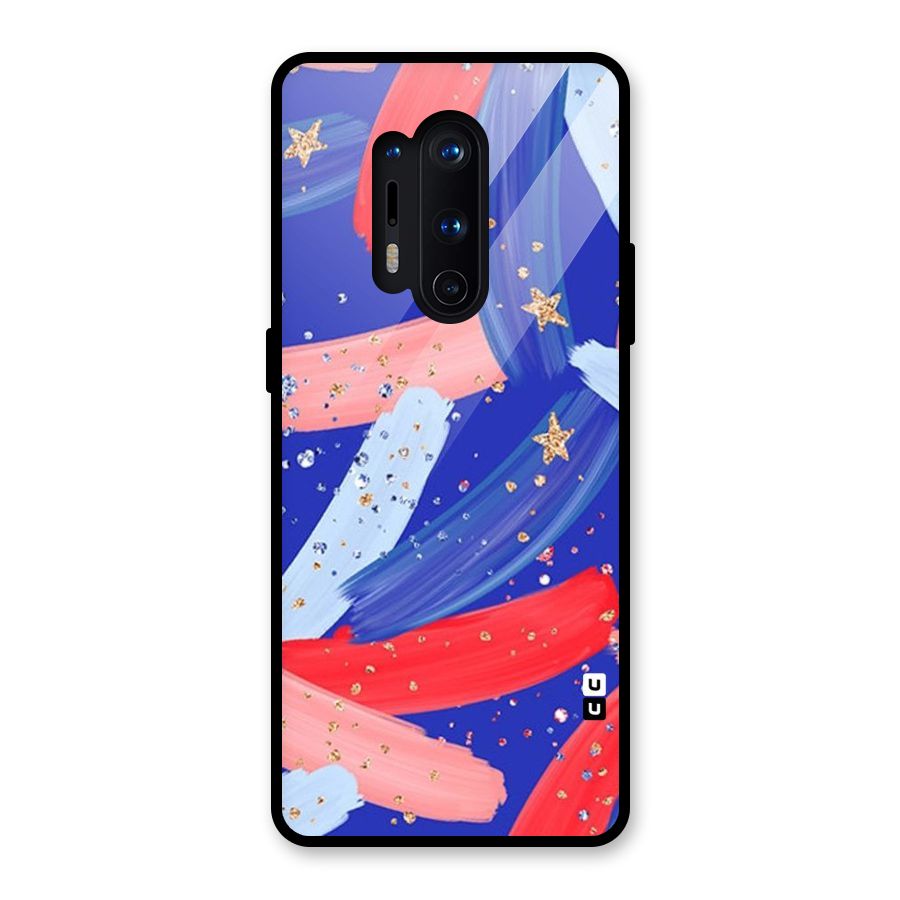 Paint Stars Glass Back Case for OnePlus 8 Pro