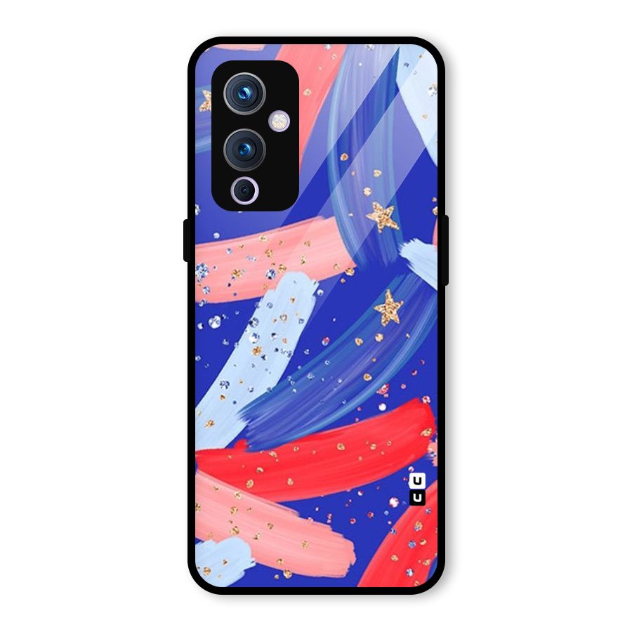 Paint Stars Glass Back Case for OnePlus 9