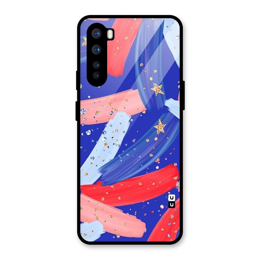 Paint Stars Glass Back Case for OnePlus Nord