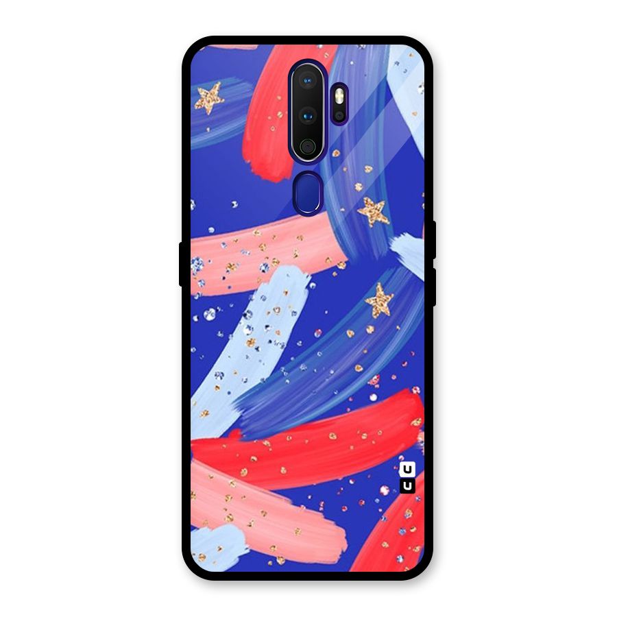 Paint Stars Glass Back Case for Oppo A9 (2020)