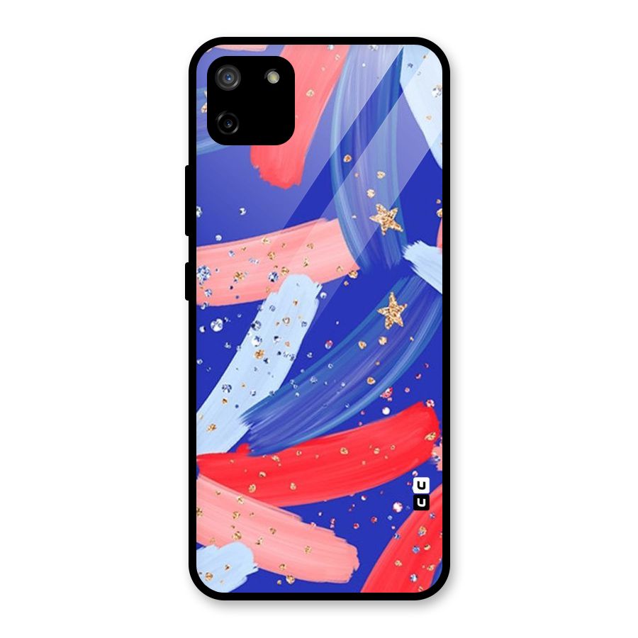 Paint Stars Glass Back Case for Realme C11