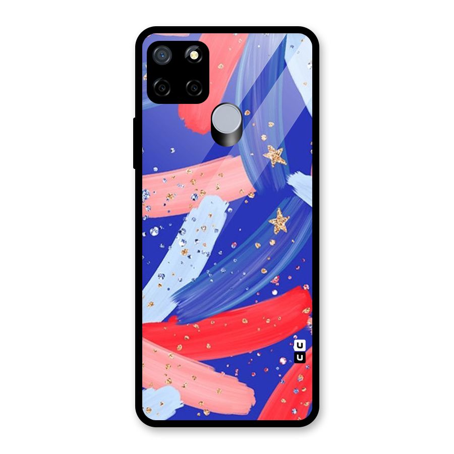 Paint Stars Glass Back Case for Realme C15