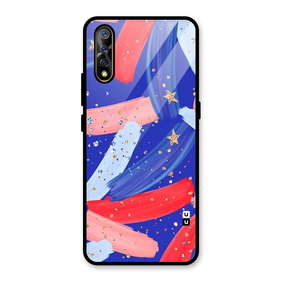 Paint Stars Glass Back Case for Vivo S1