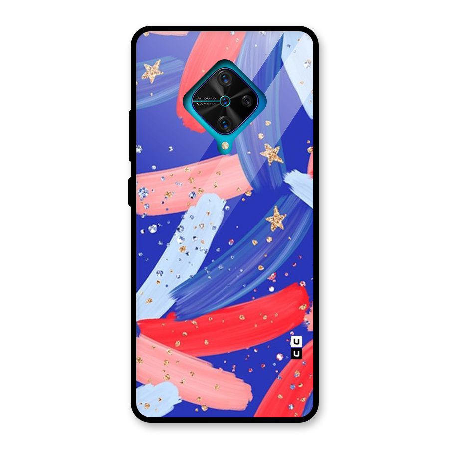Paint Stars Glass Back Case for Vivo S1 Pro